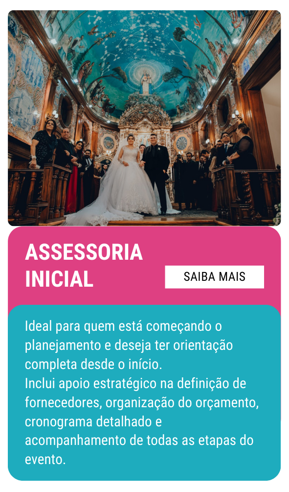 A MELHOR ASSESSORIA DE CASAMENTO
